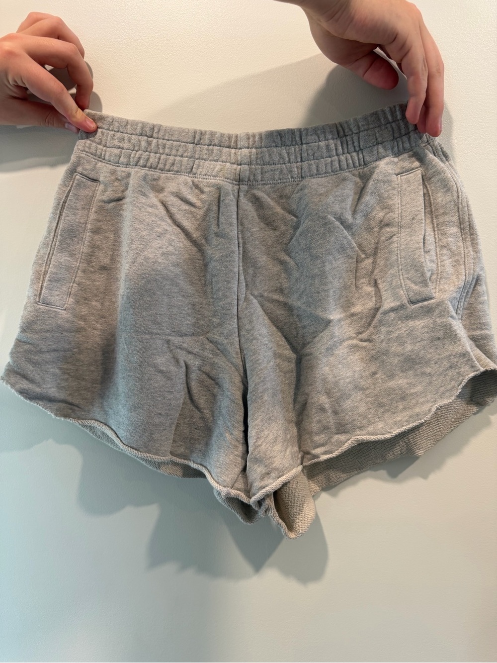 aerie Light Gray Athletic Lounge Shorts